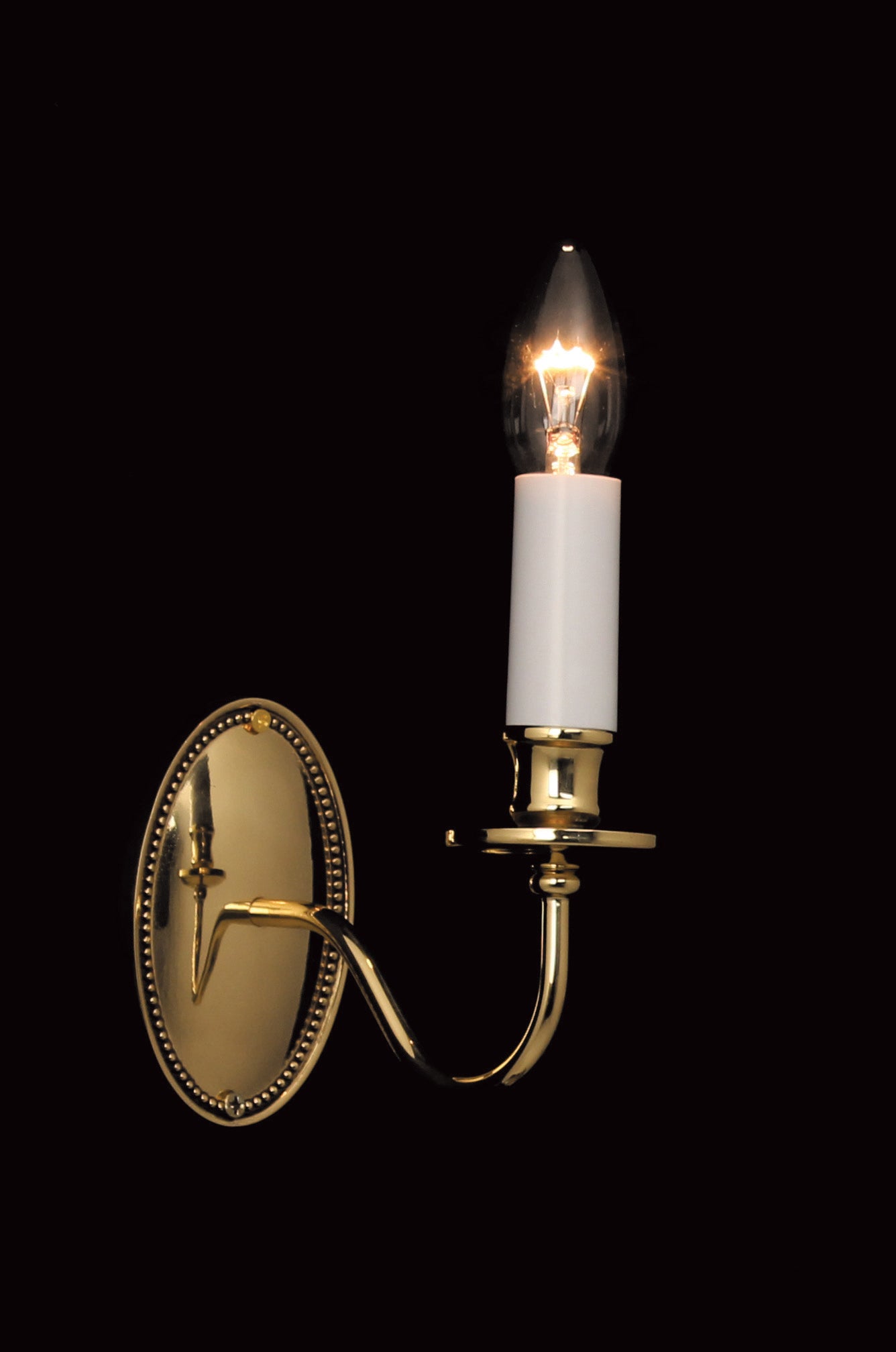 Impex - Georgian 1 Light Wall Light - Polished Brass