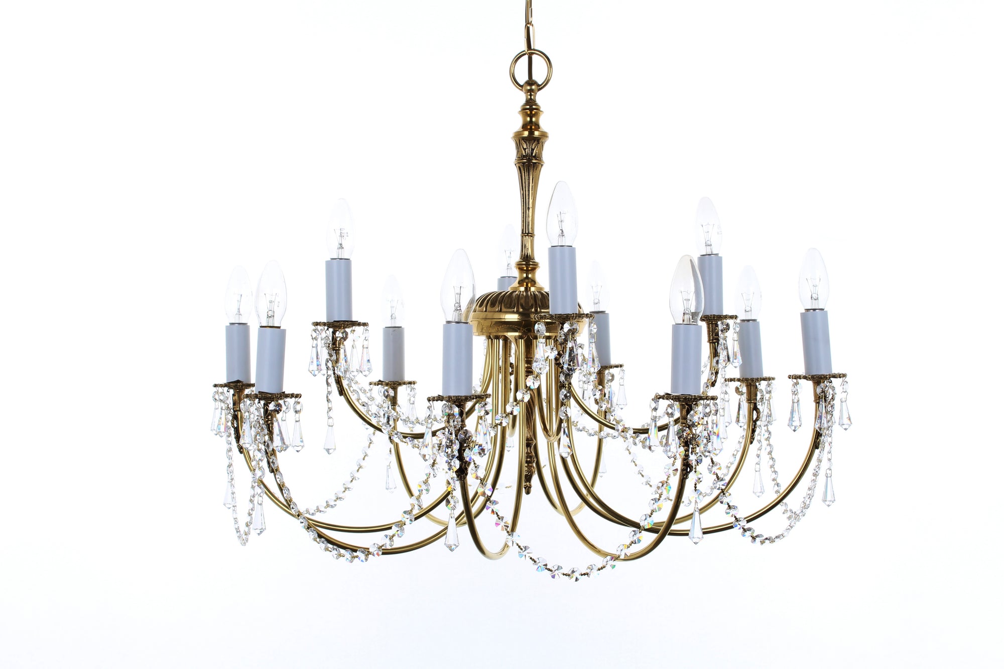 Impex - Richmond 12 Light Crystal - Polished Brass