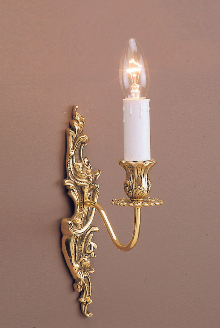 Impex - Dauphine 1 Light Wall Light - Polished Brass