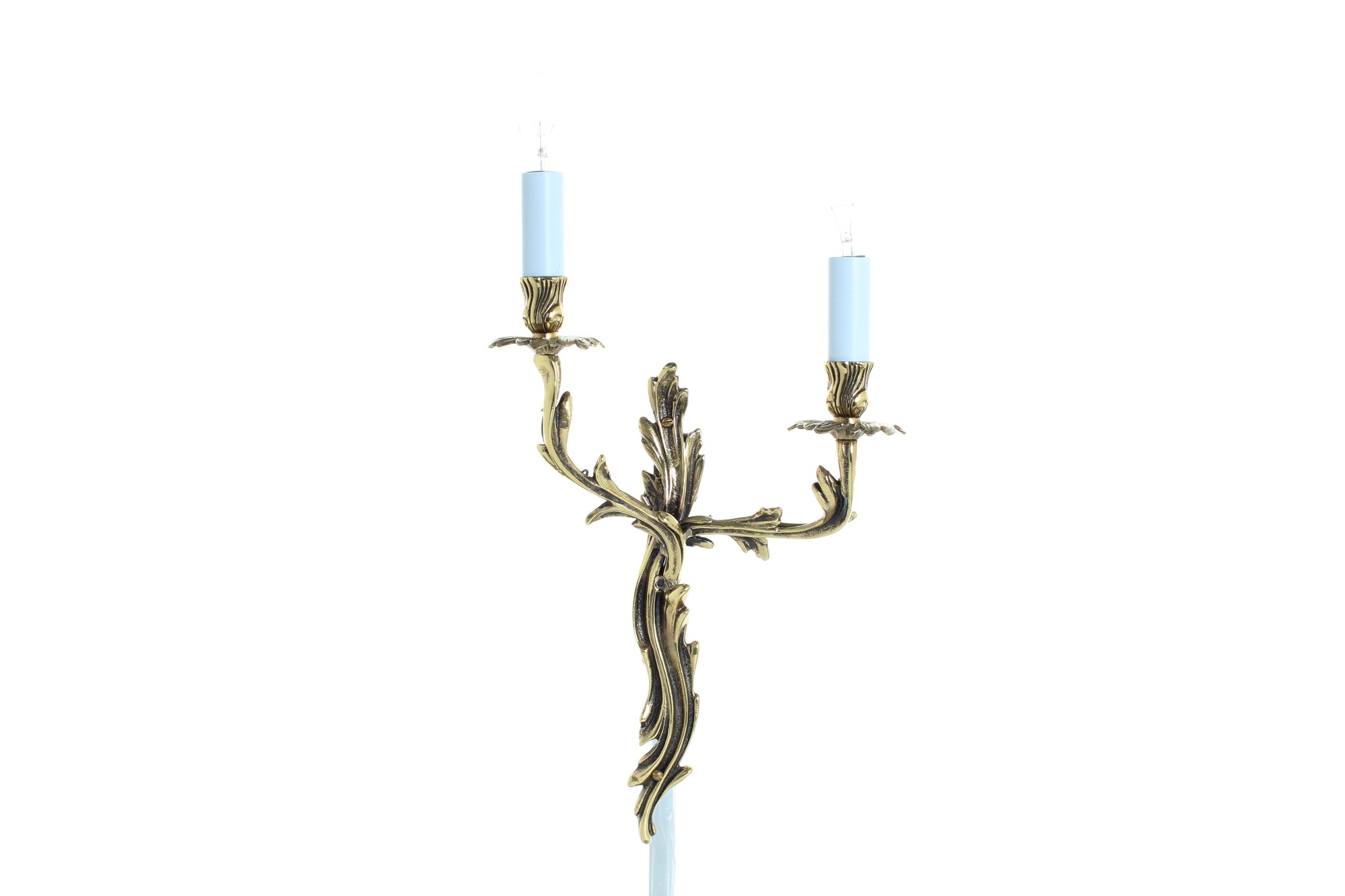 Impex - Louis 2 Light Wall Light - Polished Brass