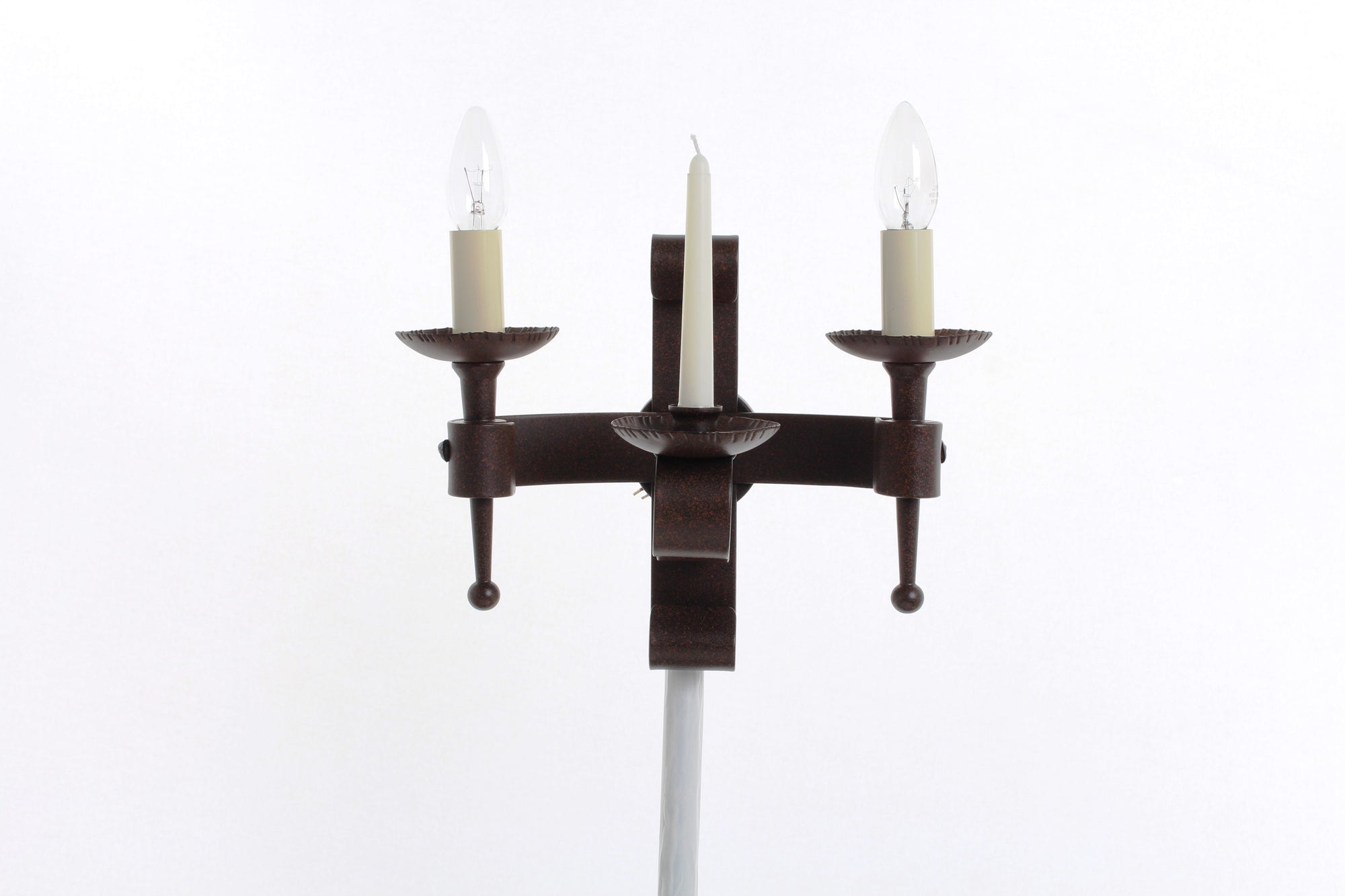 Impex - Refectory 2 Light Wall Light - Candle Aged