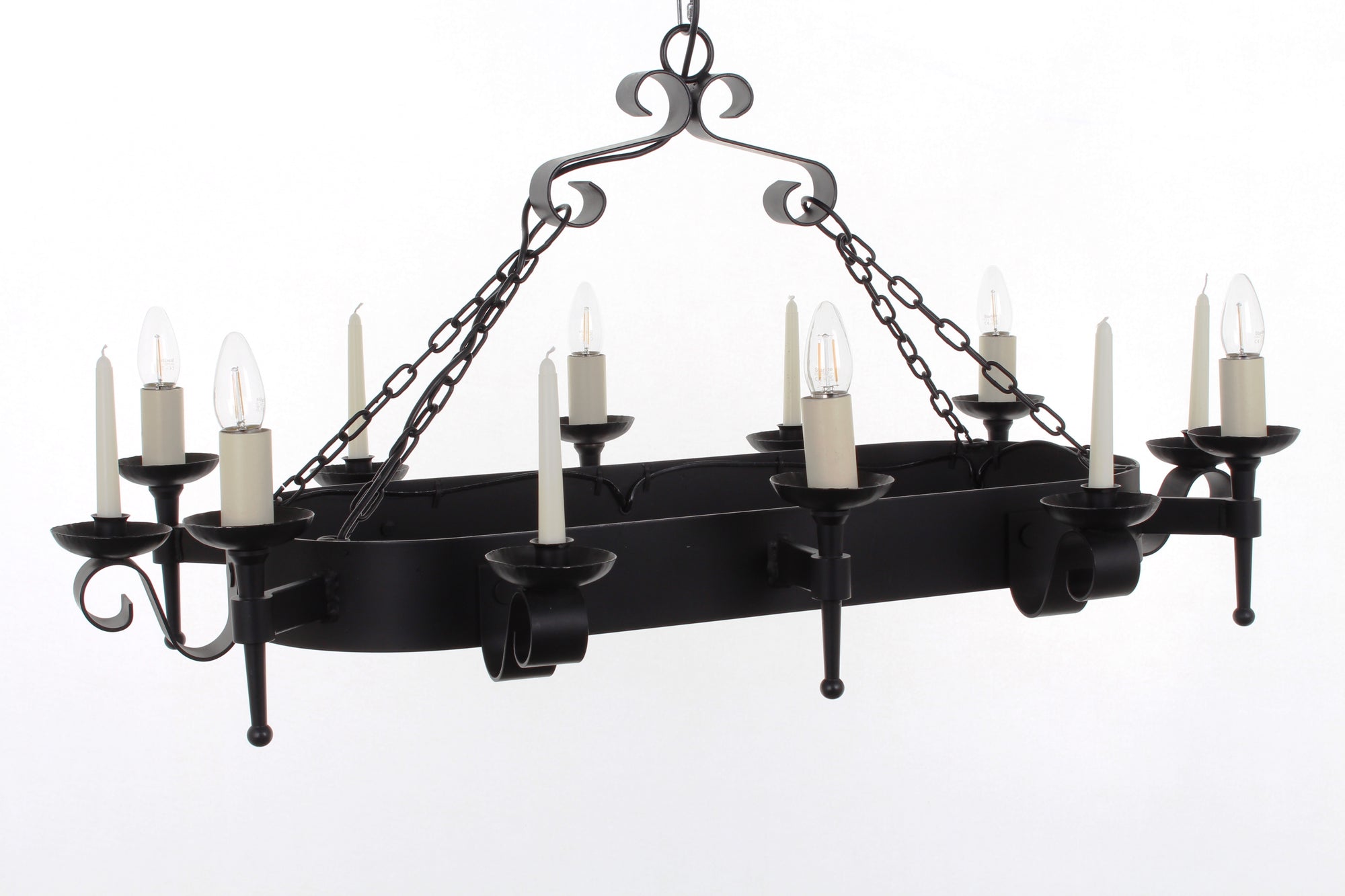 Impex - Refectory 6 Light Oblong - Matt Black