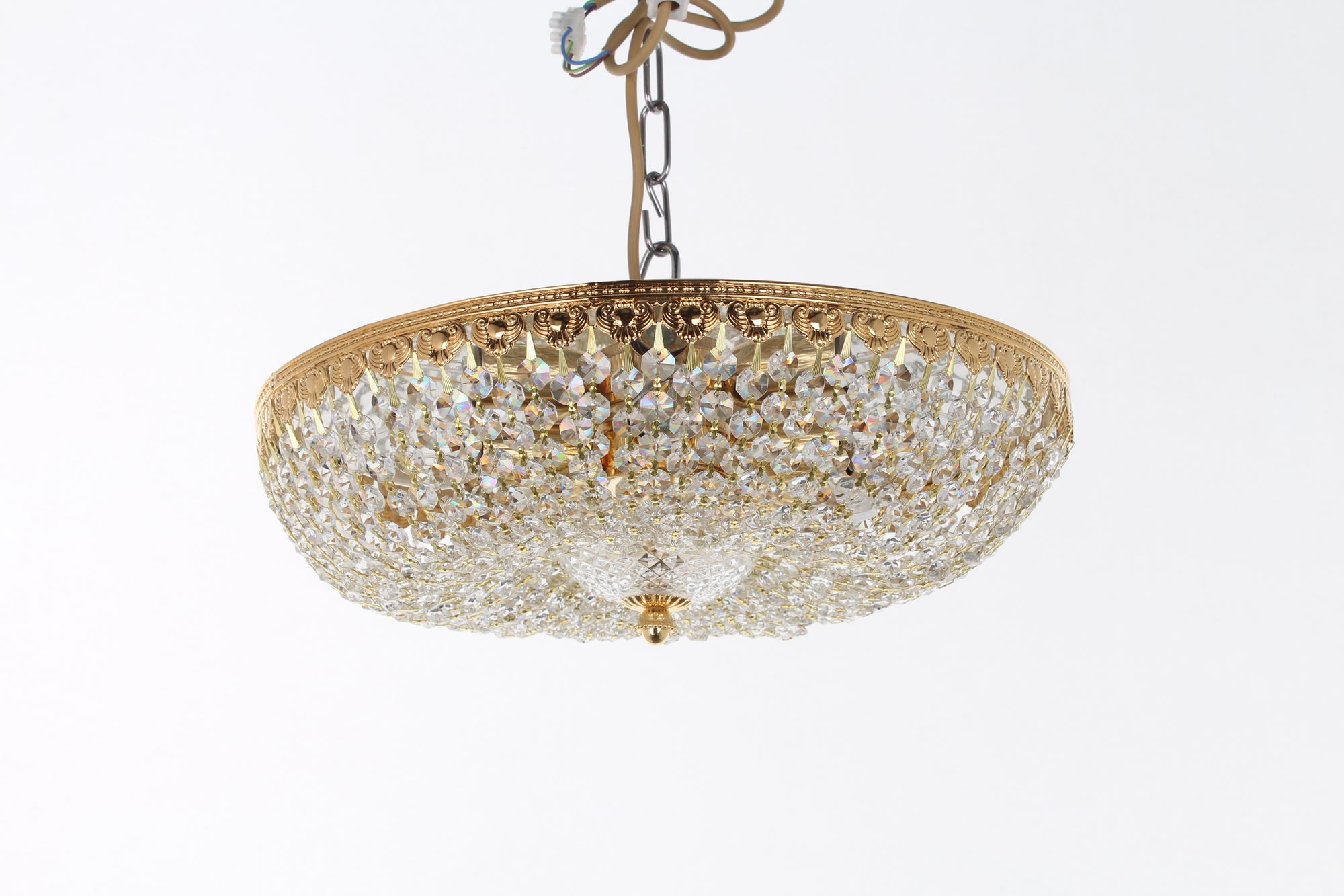 Impex - Hanover 5 Light Semi Flush - Gold