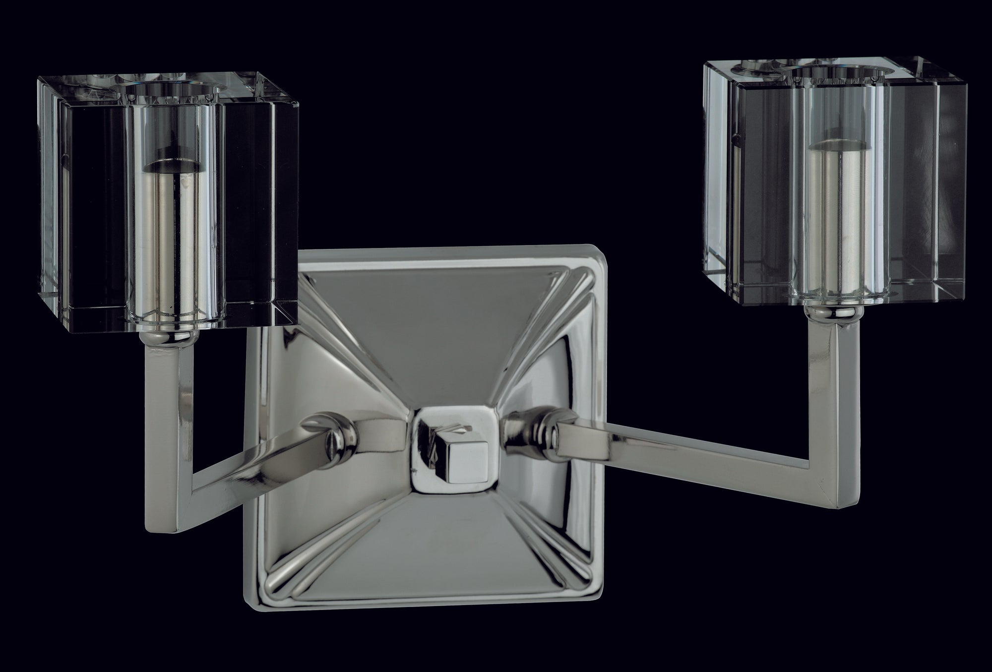 Impex - Cube Halogen Wall Light - Nickel