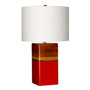 Elstead - Alba 1 Light Table Lamp - Rouge