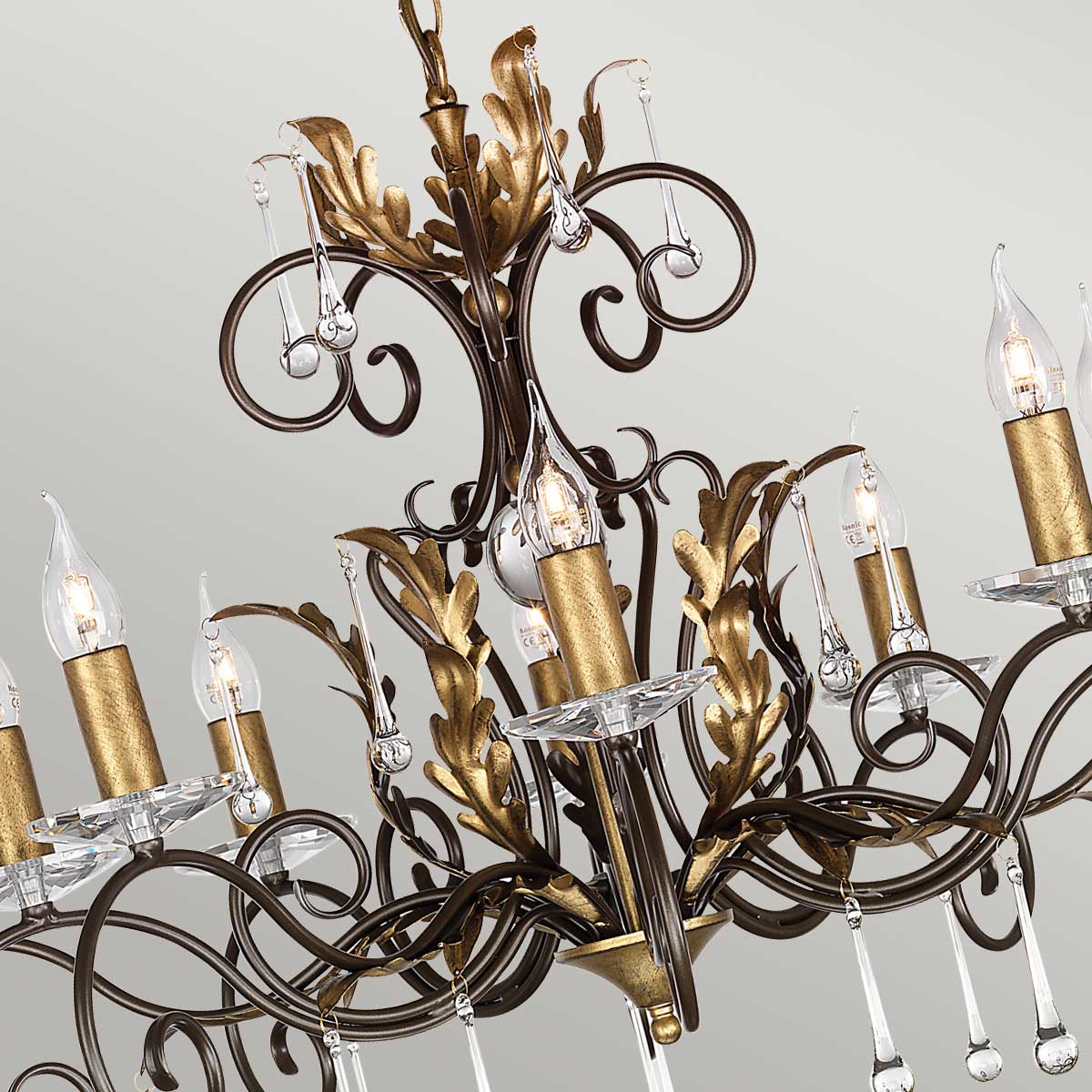 Elstead - Amarilli 10 Light Chandelier