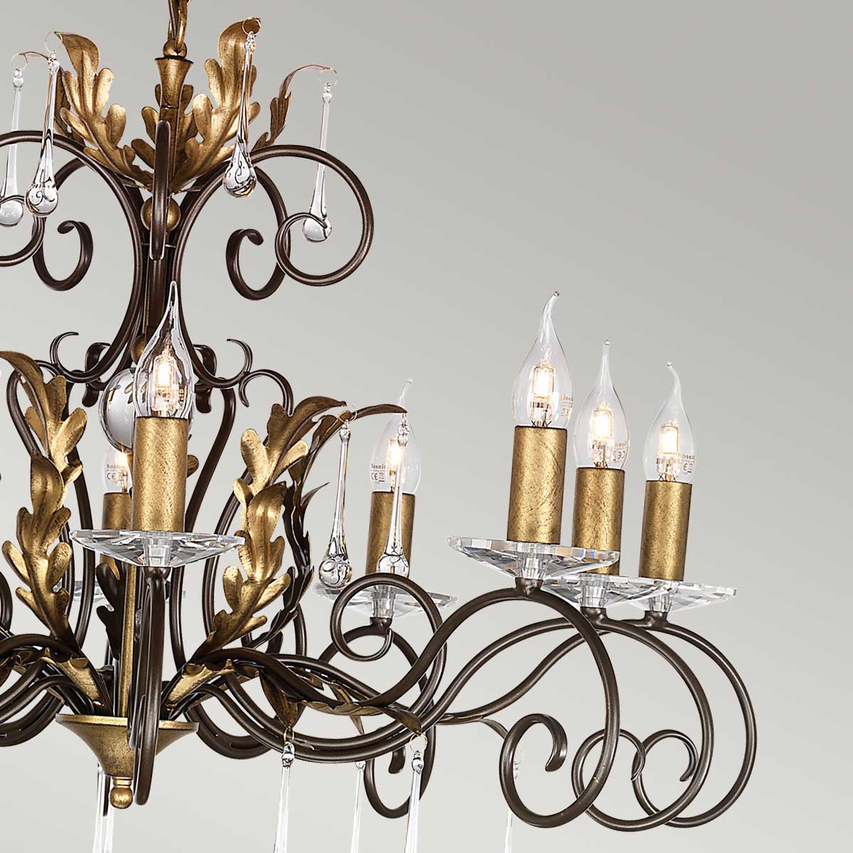 Elstead - Amarilli 10 Light Chandelier