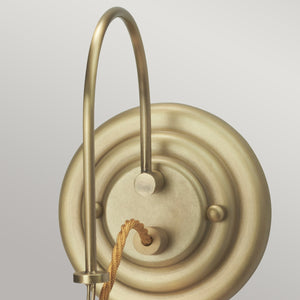 Elstead - Demelza 1 Light Wall Light - Brushed Brass