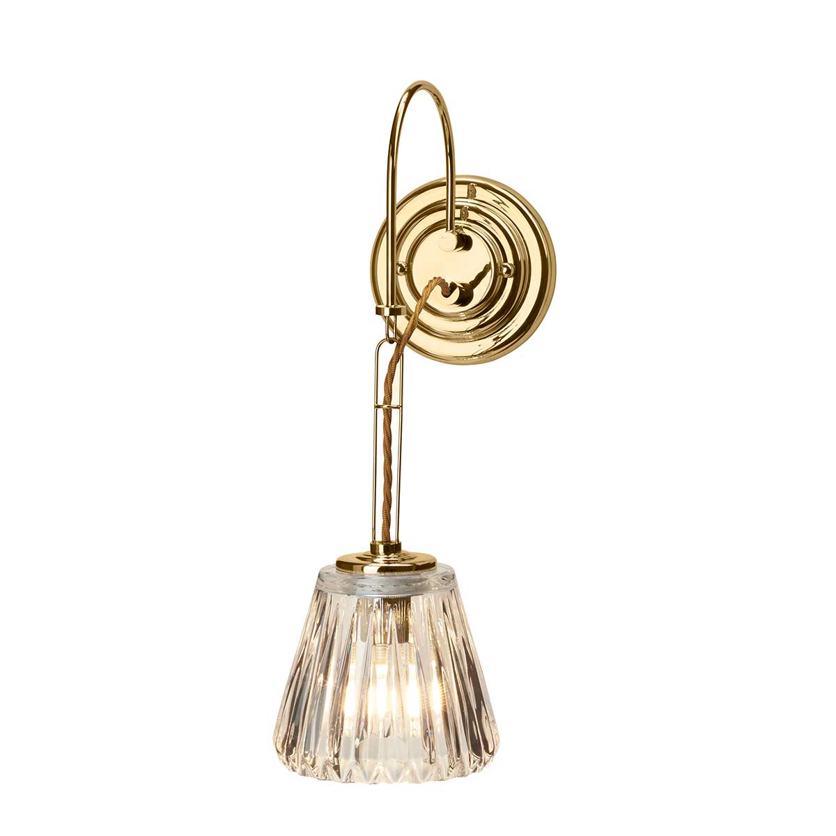 Elstead - Demelza 1 Light Wall Light - Polished Brass