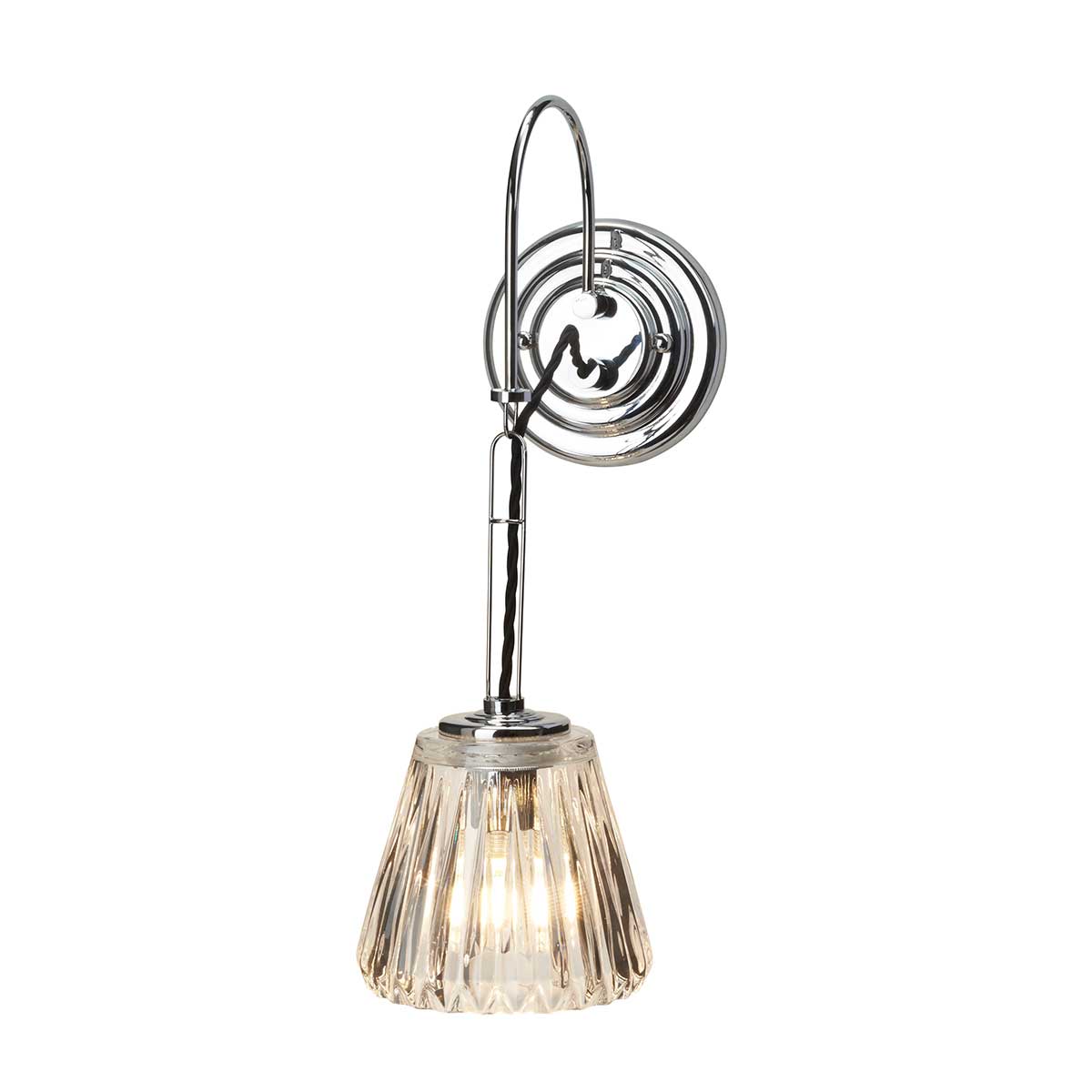 Elstead - Demelza 1 Light Wall Light - Polished Chrome