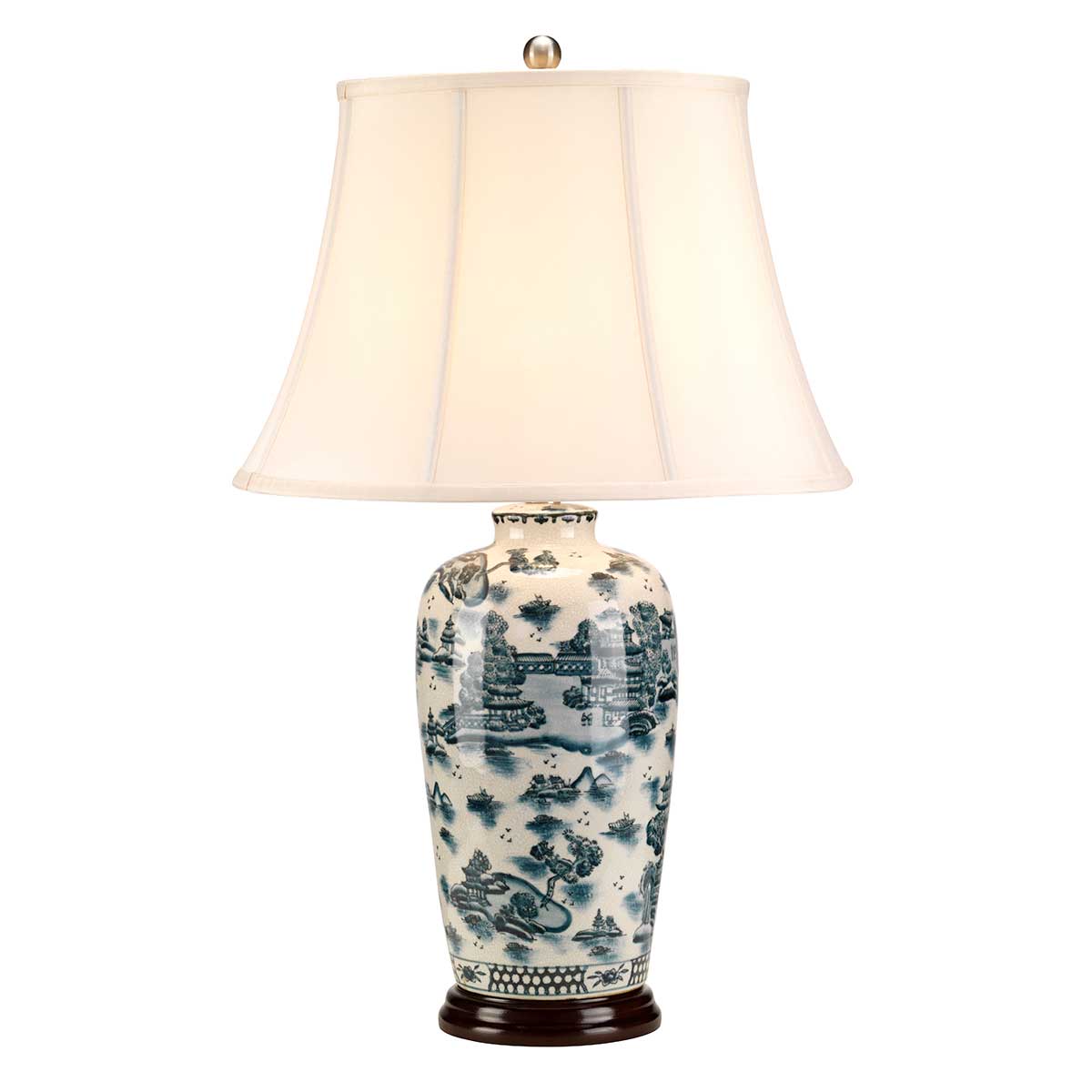 Elstead - Blue Traditional 1 Light Table Lamp