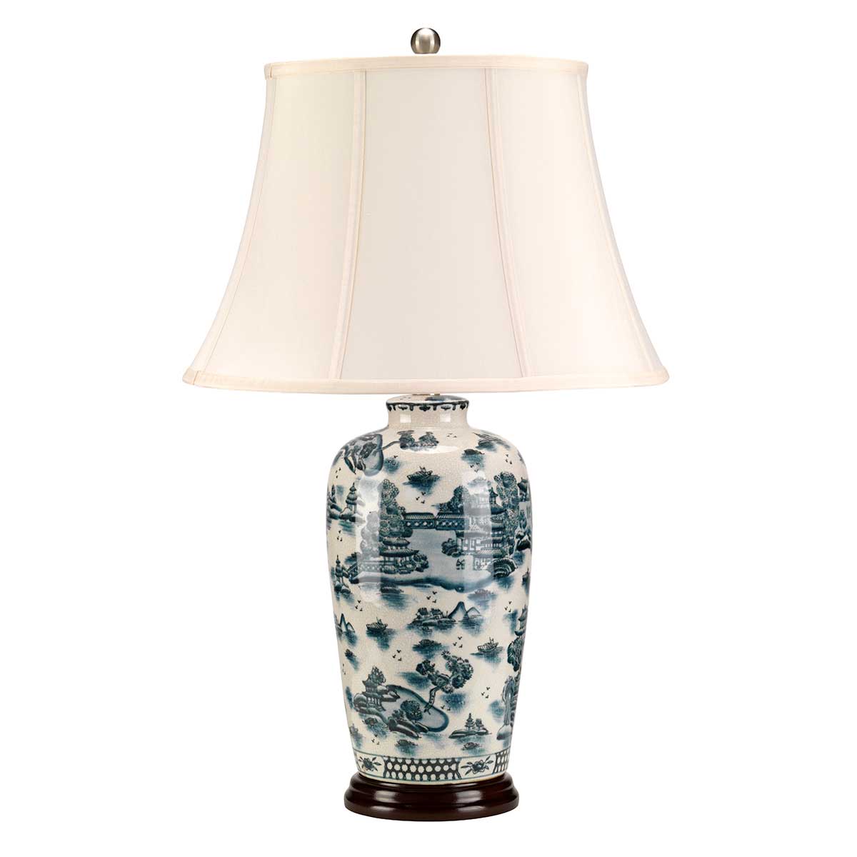 Elstead - Blue Traditional 1 Light Table Lamp