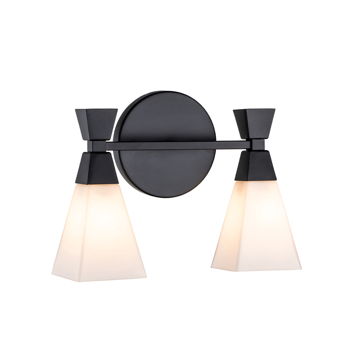 Elstead - Bowtie 2lt Wall Light - Matte Black