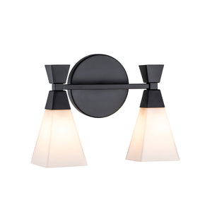 Elstead - Bowtie 2lt Wall Light - Matte Black