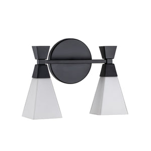 Elstead - Bowtie 2lt Wall Light - Matte Black