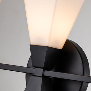 Elstead - Bowtie 3lt Wall Light - Matte Black