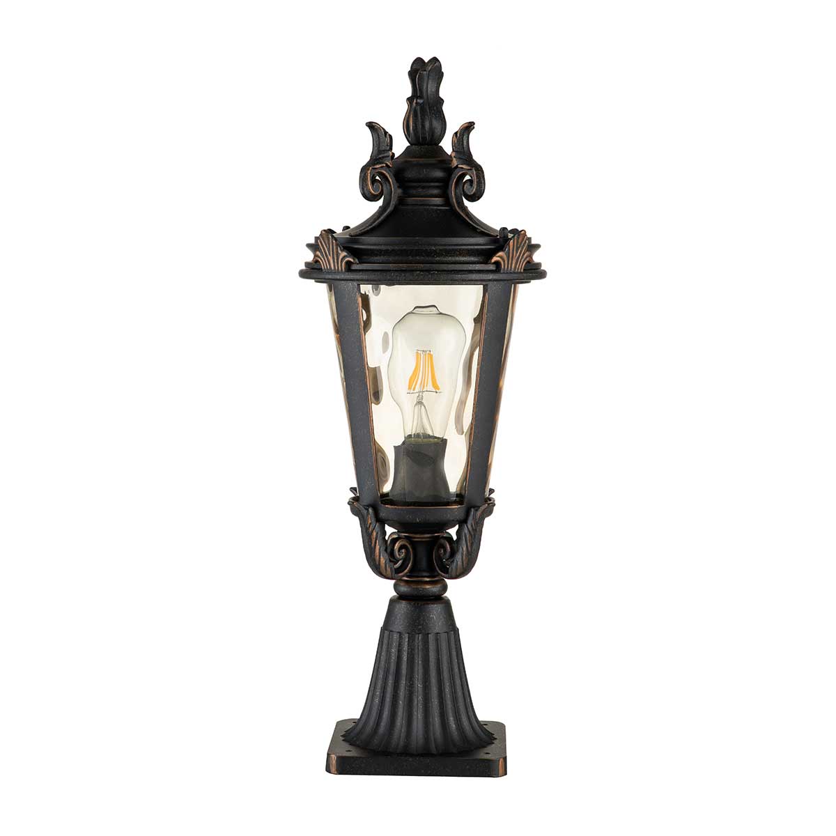 Elstead - Baltimore 1 Light Medium Pedestal Lantern