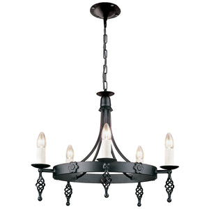 Elstead - Belfry 5 Light Chandelier