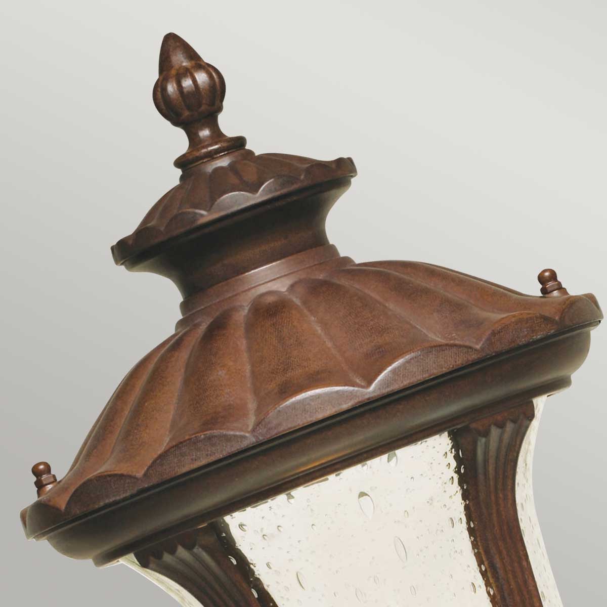 Elstead - Chicago 1 Light Small Pedestal Lantern - Bronze