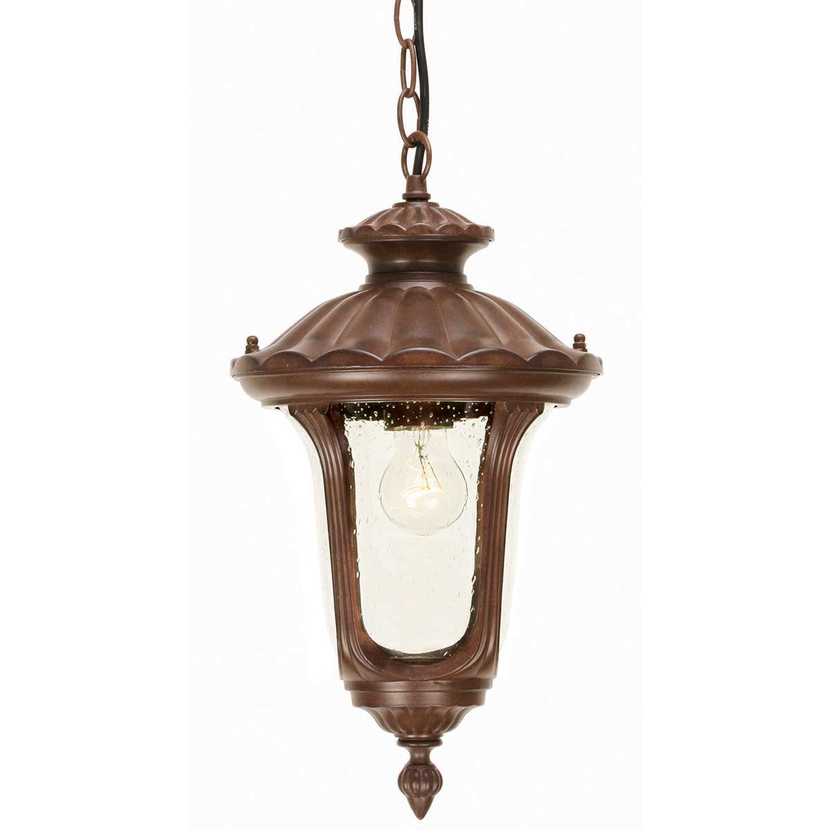 Elstead - Chicago 1 Light Small Chain Lantern - Bronze