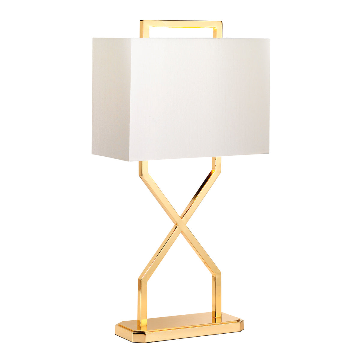 Elstead - Cross Table Lamp - Ivory shade