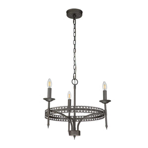 Elstead - Crown 3 Light Chandelier