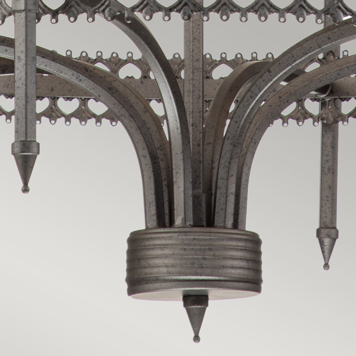 Elstead - Crown 6 Light Chandelier - Iron Gate