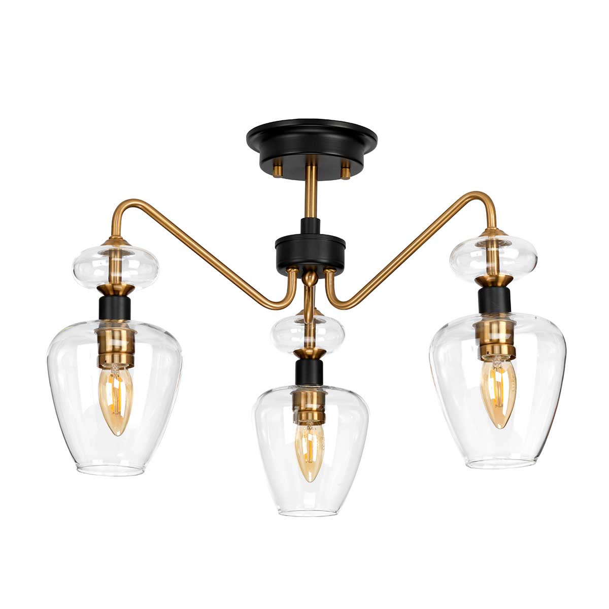 Elstead - Armand 3 Light Semi-Flush