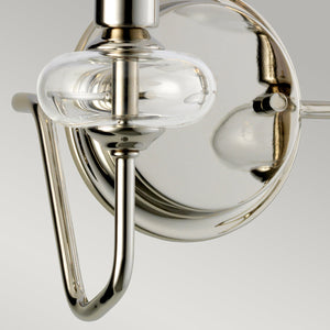 Elstead - Armand 2 Light Wall Light - Polished Nickel