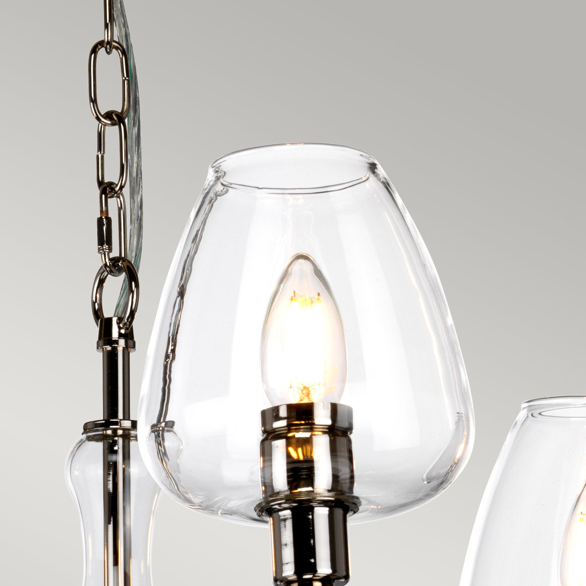 Elstead - Armand 3 Light Pendant - Polished Nickel