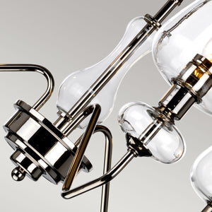 Elstead - Armand 3 Light Pendant - Polished Nickel