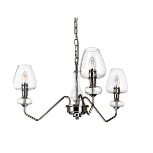 Elstead - Armand 3 Light Pendant - Polished Nickel