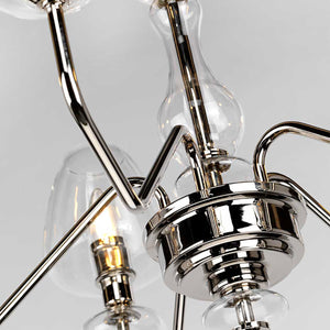 Elstead - Armand 5 Light Chandelier - Polished Nickel