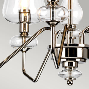 Elstead - Armand 5 Light Chandelier - Polished Nickel