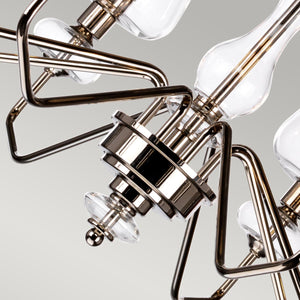 Elstead - Armand 8 Light Chandelier - Polished Nickel