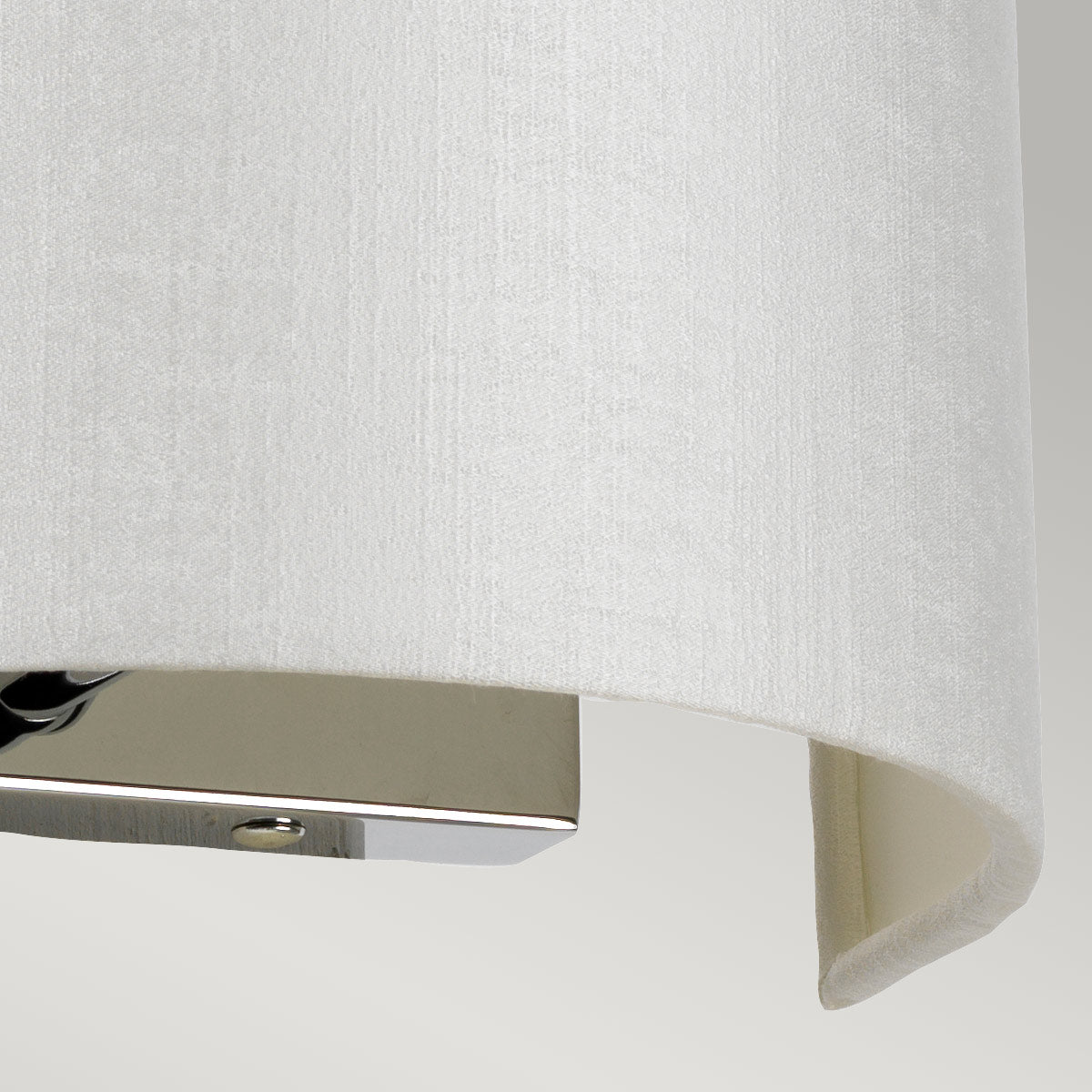 Elstead - Cooper Small Curved Wall Light with Polished Chrome Back Plate