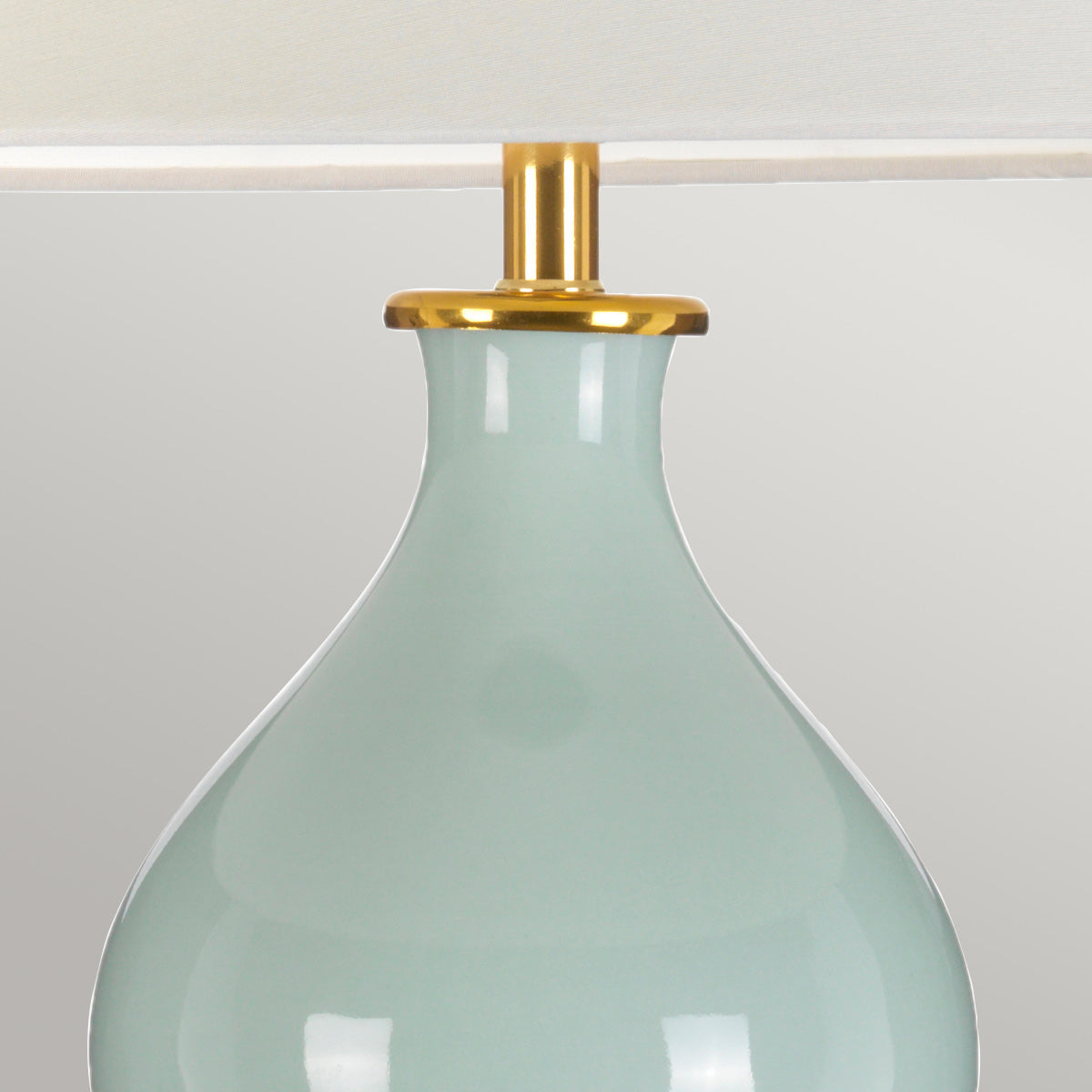 Elstead - Harbin Gourd 1 Light Table Lamp with Tall Empire - Celadon