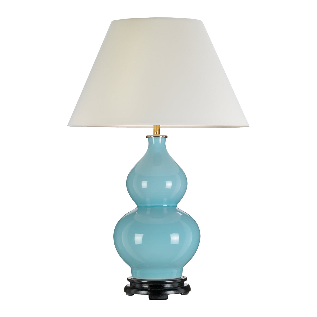 Elstead - Harbin Gourd 1 Light Table Lamp with Tall Empire - Duck Egg Blue