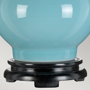 Elstead - Harbin Gourd 1 Light Table Lamp with Tall Empire - Duck Egg Blue