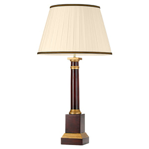 Elstead - Louviers 1 Light Table Lamp with Tall Empire Shade