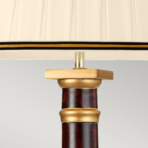 Elstead - Louviers 1 Light Table Lamp with Tall Empire Shade