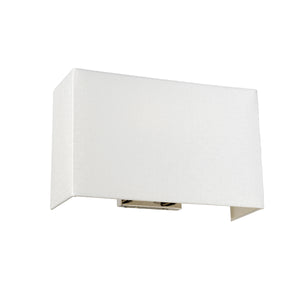 Quoizel - Riley Large Rectangular Wall Light with Polished Chrome Back Plate