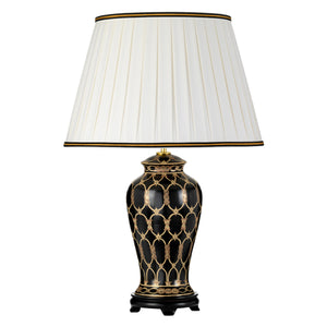 Elstead - Taipei 1 Light Table Lamp with Tall Empire Shade