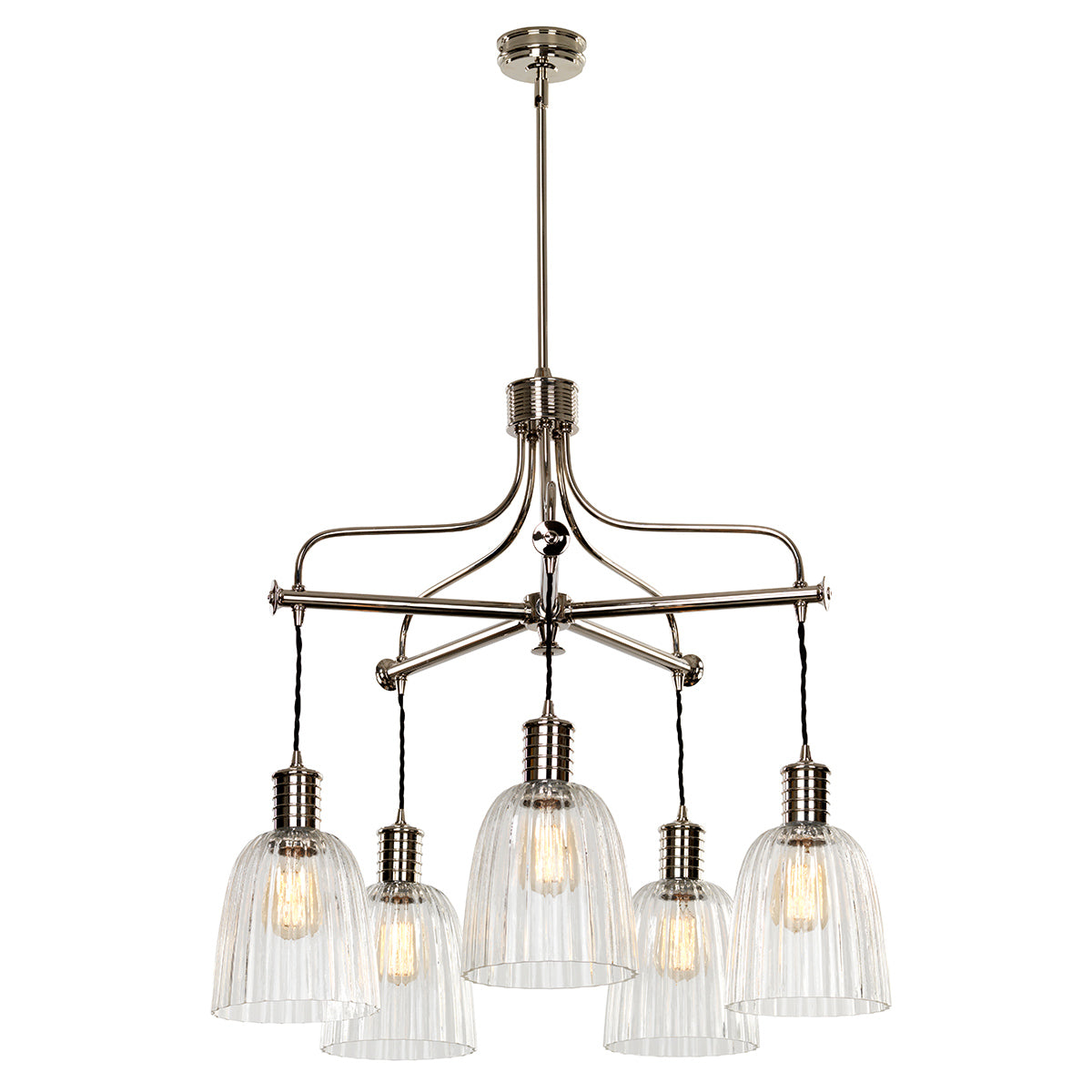 Elstead - Douille 5 Light Chandelier - Polished Nickel