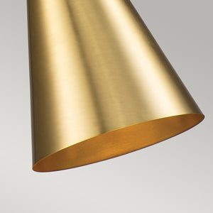 Elstead - Etoile 1lt Medium Pendant - Aged Brass and Gold Leaf