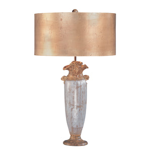 Elstead - Bienville 1 Light Table Lamp - Silver/Gold