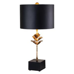 Elstead - Camilia 1lt Table Lamp - Antique Gold and Black