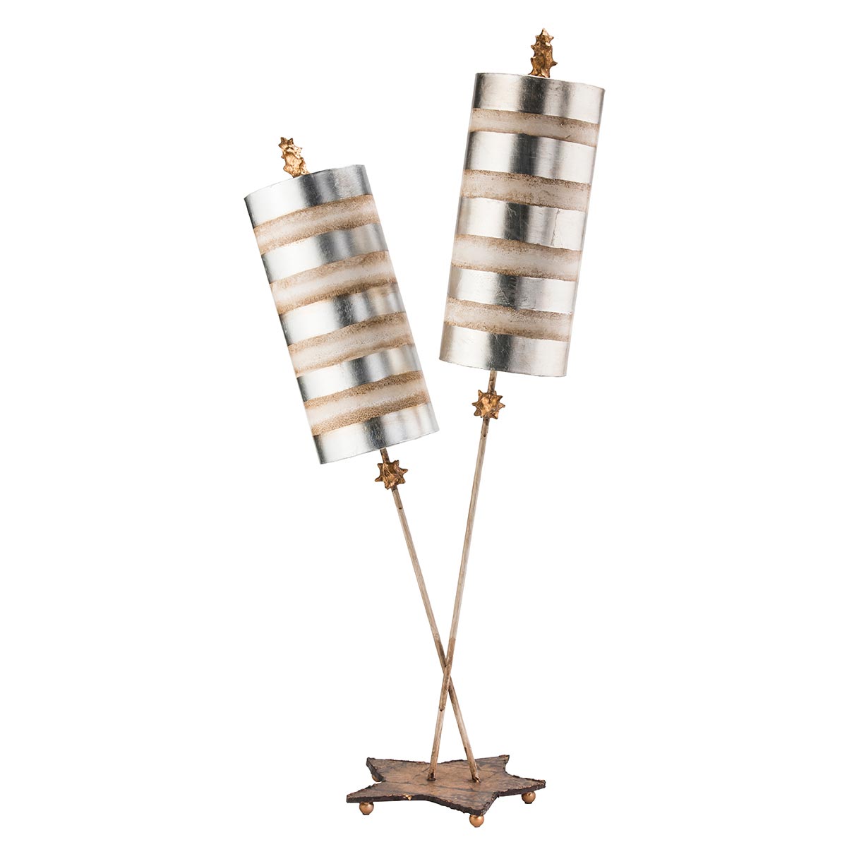 Elstead - Nettle Luxe 2 Light Table Lamp - Silver