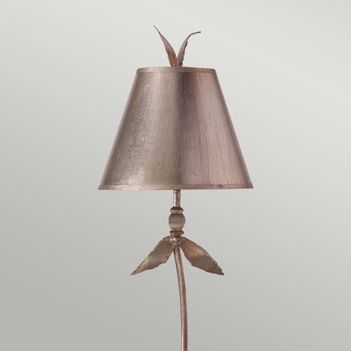 Elstead - Red Bell 1 Light Table Lamp - Silver Leaf