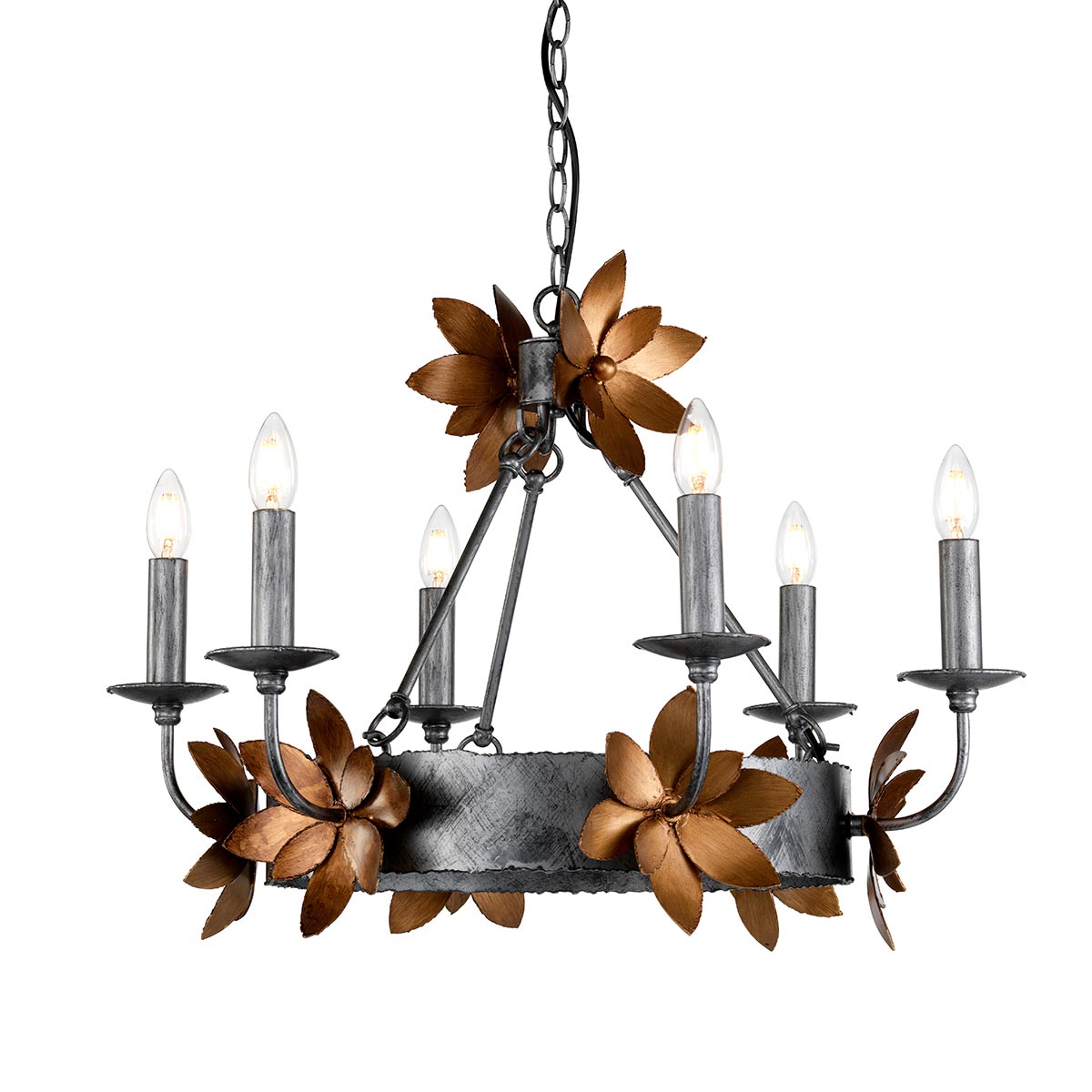 Elstead - Simone 6 Light Chandelier